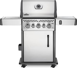 Napoleon Rogue SE 425 BBQ Grill, Stainless Steel, Propane Gas - RSE425RSIBPSS-1 - with Three Burners and Infrared Sear Sta...