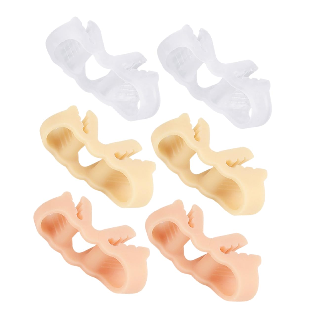 MERRYHAPY Bunion Toe Separator for Women 3 Pairs Silicone Toe Corrector Overlapping Toe Relief Comfort Breathable Fashionable Toe Spacers