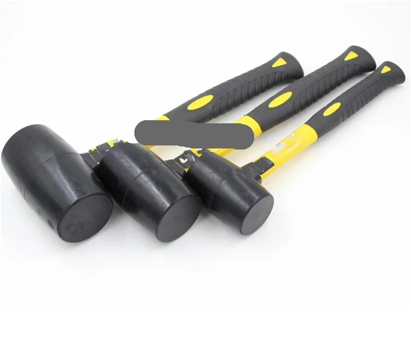 Maillet en caoutchouc, marteau, maillet avec poignée plastique Double couleur, outils à main 1 pièces Pour le travail du bois(900g Big)
