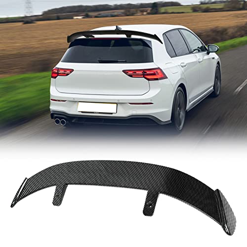 Acmex 52Inch Universal Rear Spoiler, Hatchback Gt Style Abs Racing Spoiler Wing Lightweight, Carbon Fiber Style Fastback Rear Trunk Spoiler Wing Lid Tail Station Wagons #TOP3