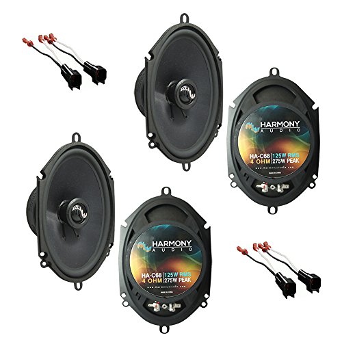 Harmony Audio Compatible with 2007-10 Ford Edge (2) HA-C68 New Factory Speaker Replacement Premium Upgrade Package