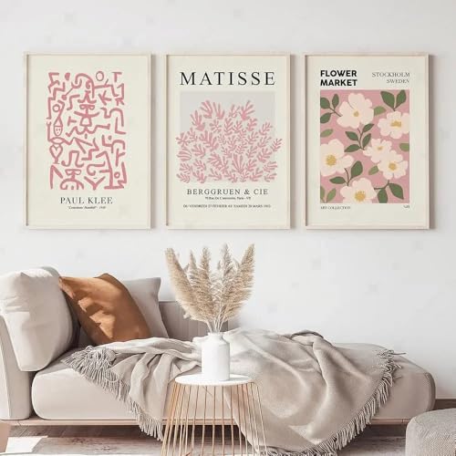 Peintures sur toile rose pour salon : l'esprit marché aux fleurs chez vous