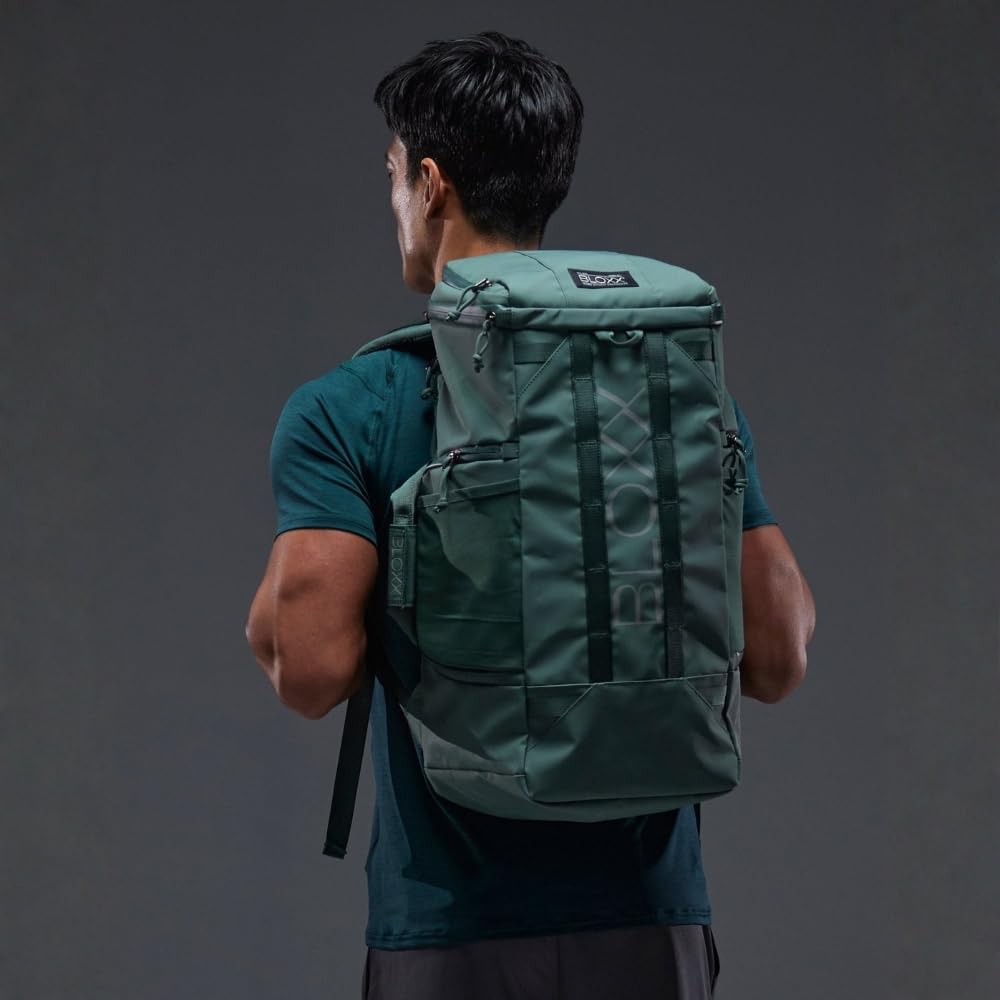 BLOXX Rucksack Reise Fitness Athlete Gym Outdoor Triathlon Wasserdicht Passt Unisex Tagestasche Mehrere Staufächer Leichte Arbeit Business Tasche Camping Radfahren Stilvoller taktischer Rucksack