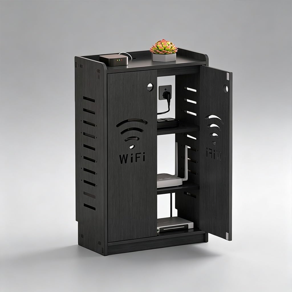 Meuble routeur WiFi décoratif creux pour purifier le design de votre salon