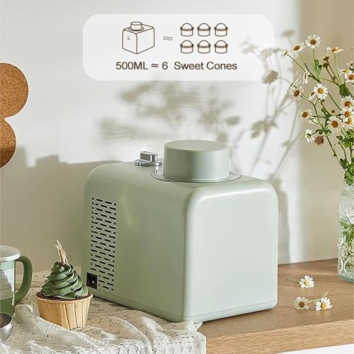 Frozen-Dessert-Maker mit Drehknopfsteuerung, automatische Eismaschine, 500 ml / 4 Modi, Softeismaschine, hält 8 Stunden kalt, Frozen-Yogurt-Maker mit abnehmbarem Paddel, zur Herstellung von Softeis – Bild 4