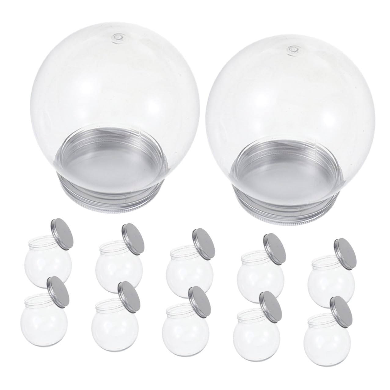 Globo de nieve para manualidades como regalo personalizado de Navidad con esferas TOGEVAL