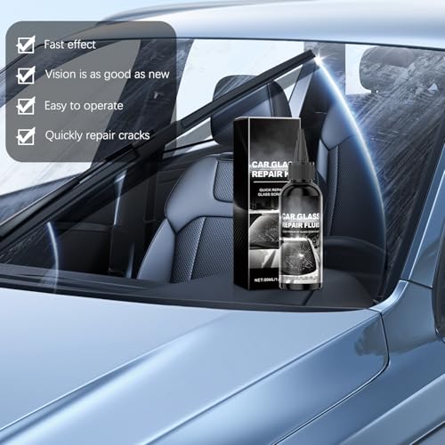 Image of 2PCS Upgrade Car Windshield Crack Repair Kit, Glass Repair Liquid for Cracks Glass Cracks Gone Repair Kit Windshield Repair Kit, Quick Fix Windshield and Glass Repair Tools for Chips and Cracks