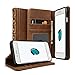 iPhone 7 Case, iPhone 7 case Wallet, GMYLE [Book Style] Premium Leather Wallet Book Case Cover Vintage for Apple iPhone 7 - Brown Classic [Crazy Horse Pattern] [PU Leather]