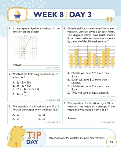 8th Grade Common Core Math: Daily Practice Workbook | 1000+ Practice Questions and Video Explanations | Argo Brothers (Next Generation Learning Standards Aligned (NGSS)) - Image 5