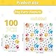 Hegbolke 100Pcs Hund Druck Papier Servietten 13x13 inch Bunte Welpe Hund Party Dekorationen