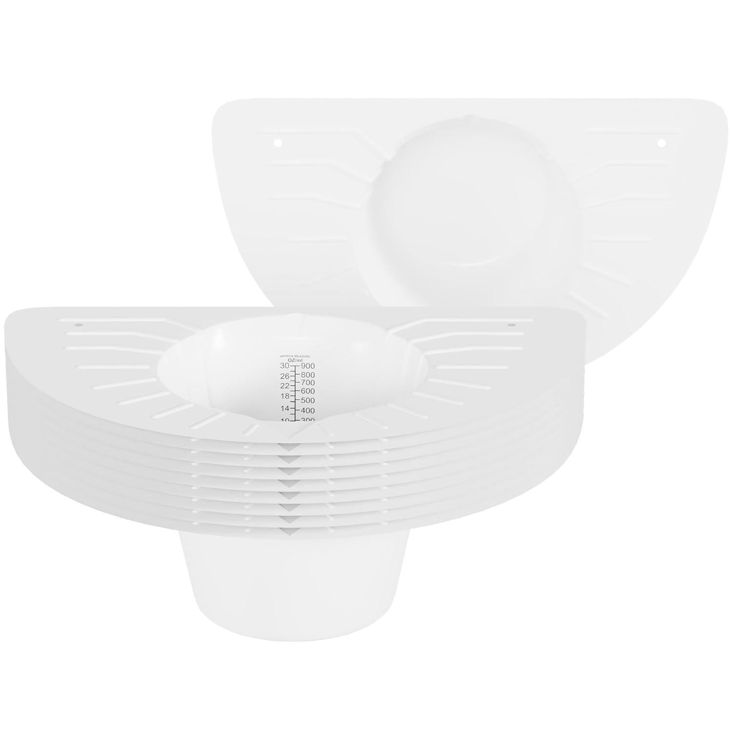 Urine Hats for Toilets, Specimen Collection Pan, Universal Toilet Hats to Catch Urine, 10 Pack 30oz/900cc Pee Urinal Sample Cup Containers for Women and Elderly