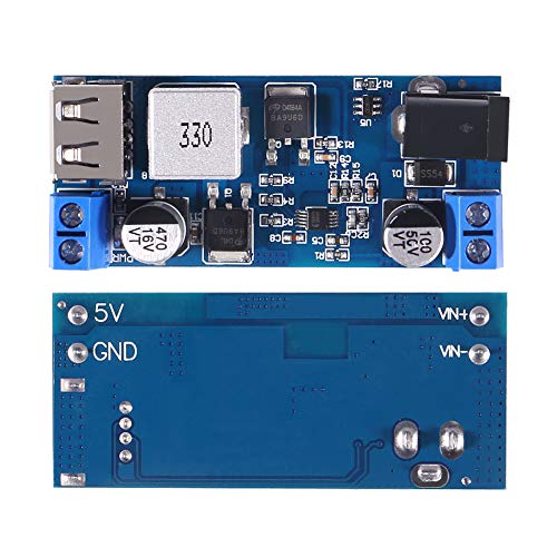 ACEIRMC 2pcs Buck Converter 12v to 5v 5A USB Voltage Regulator DC 9V-36V Step Down to DC 5V-5.3V 5.2V 3.5-6A Volt Transformer Power Supply Module for Phone Fast Charging (2pcs)