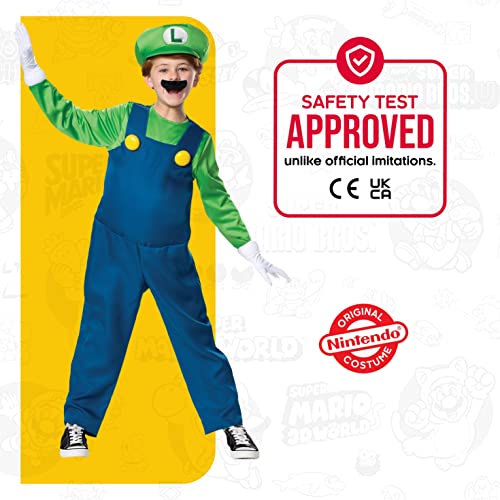 Disguise 10773K Nintendo Luigi Deluxe Boys' Costume Green thumb #5