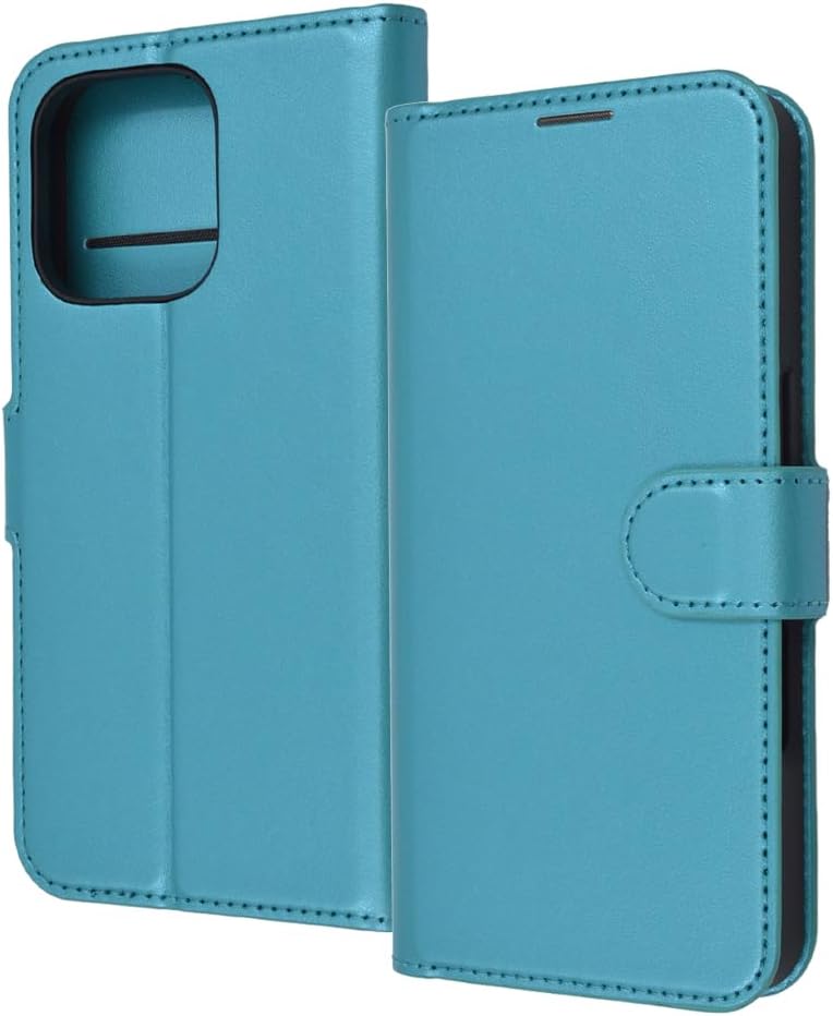 レイ・アウト Layout iPhone 16 Pro (2024 Released Model) Case Like Standard Shockproof Magnetic Belt Simple Notebook Type Leather Case Shiny Blue iPhone 16 Smartphone Case Smartphone Case RT-P47ELC1/A