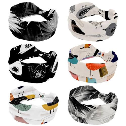 Bandeau cheveux sport qui ne glisse pas pour femme : lot de 6 fitness et running