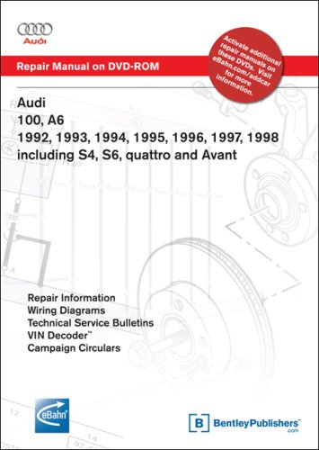 Buy Audi 100, A6 1992 to 1998: Repair Manual on DVD-ROM: Including S4, S6, Quattro and Avant ...