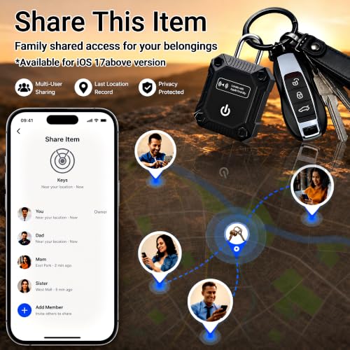 Image of Tracker Tag 1 Pack(iOS Only), Bluetooth Trackers for Apple Find My, 7-Year Battery Life, IP68 Waterproof, Item Finders Smart Tag for Keys, Luggage, Backpack-[Apple MFi Certified]