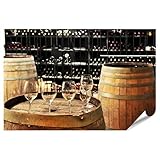 islandburner Poster Weinkeller Mit Degustationstisch Und 