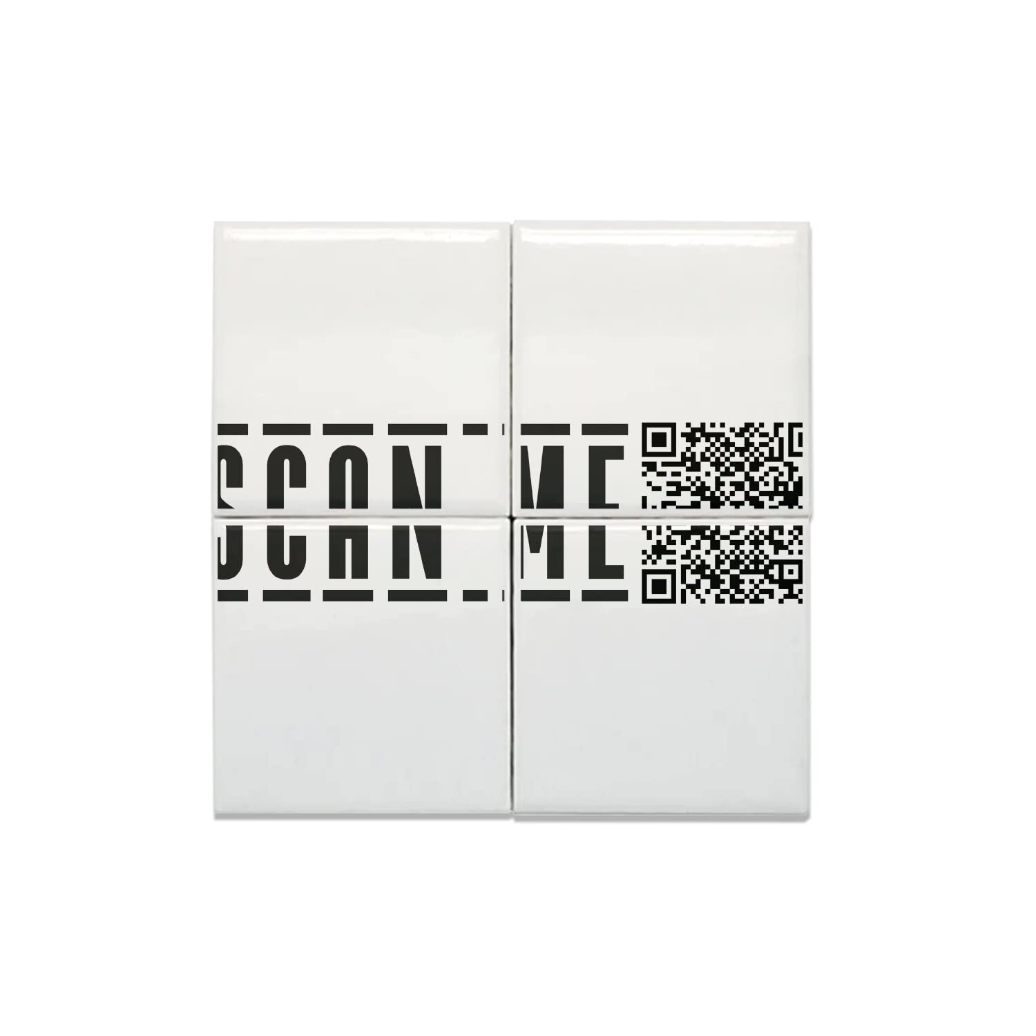Carreaux Céramique Décoratif avec QR Code Scan Me 40x40cm