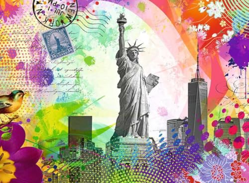 Ravensburger New York City Postcard 500 Piece Jigsaw Puzzle for Adults and Kids Age 10 Years Up