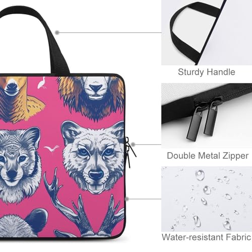 Bolso bandolera para laptop con diseño de caras de animales miniatura 4