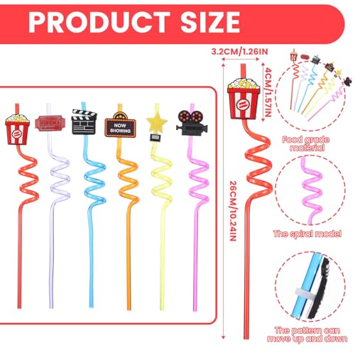 Pack de 24 pitillos reutilizables para fiesta temática miniatura 2