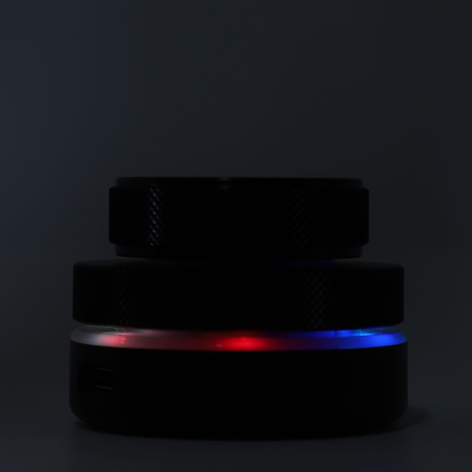 Custom-, Audio-Fernbedienungs-Lautstärkeregler, Computer-Sound-Controller mit RGB-Beleuchtung, Page-Turn-, unterstützt 2,4 g Bluetooth und Kabelverbindung, Schwarz