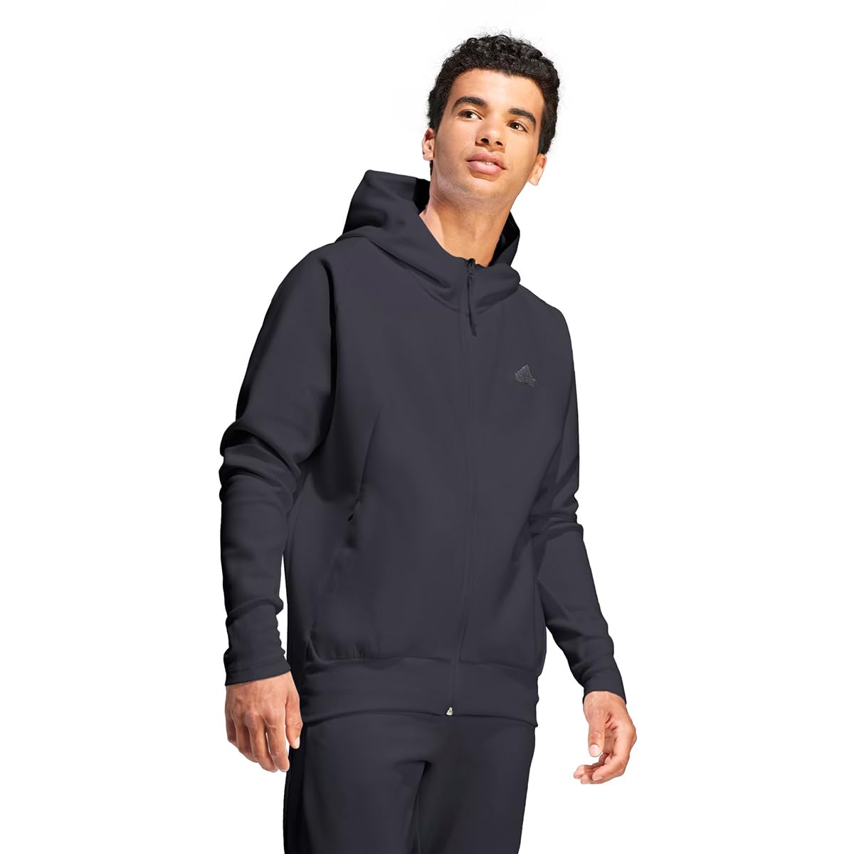Adidas Men's Black/White Model M Z.n.e. Pr Fz Sweatshirt