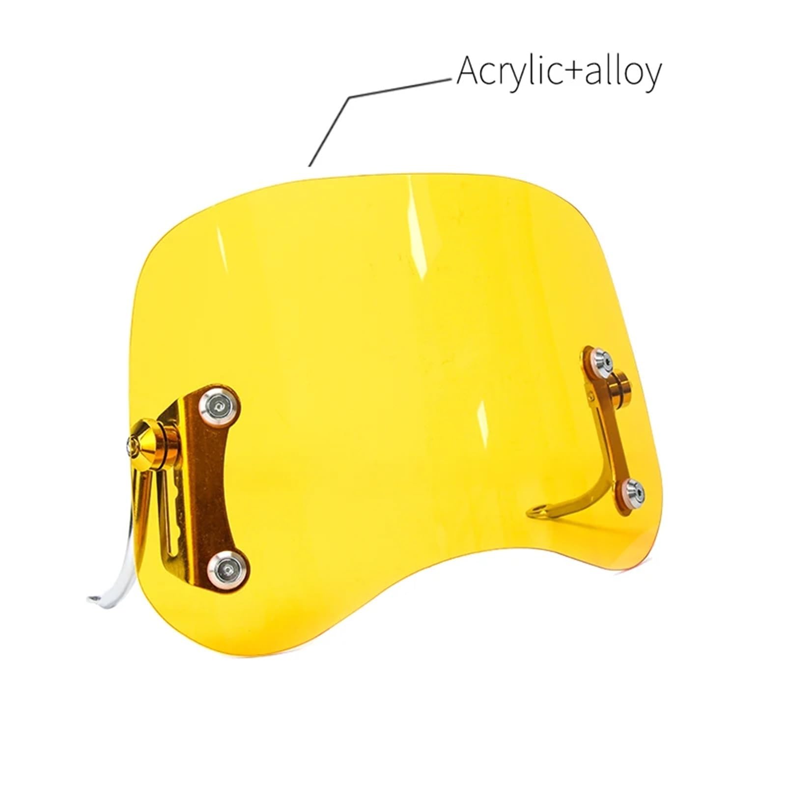 Cupolino paravento Parabrezza Universale Per Ciclomotori Per Moto Parabrezza Per Scooter Deflettore Anti Schermo Antigraffio Parabrezza Cupolino per moto(BLACK)