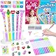 MOMUSE Stifte Selber Machen Set 50 PCS, Stifte Set Mädchen, Bastelset Kinder ab 6 Jahre, Basteln Kindergeburtstag Kreativspielzeug Einschulung Geschenke für Mädchen Junge ab 6-12 Jahre