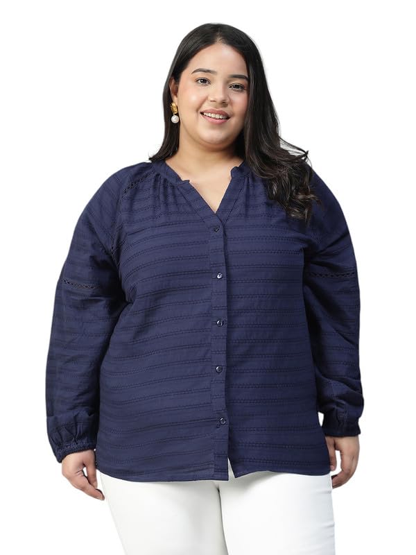 oxolloxo Plus Size Viscose Casual Tops | Relaxed Fit Floral Printed V-Neck |Regular Curved Tops ForPlus Size Women |Red-picture-12
