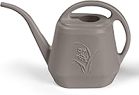 ZXJ 1/2 Gallon Plant Watering Can with Long Spout - Indoor Outdoor Garden Waterer, Coffee Color, Durable Plastic