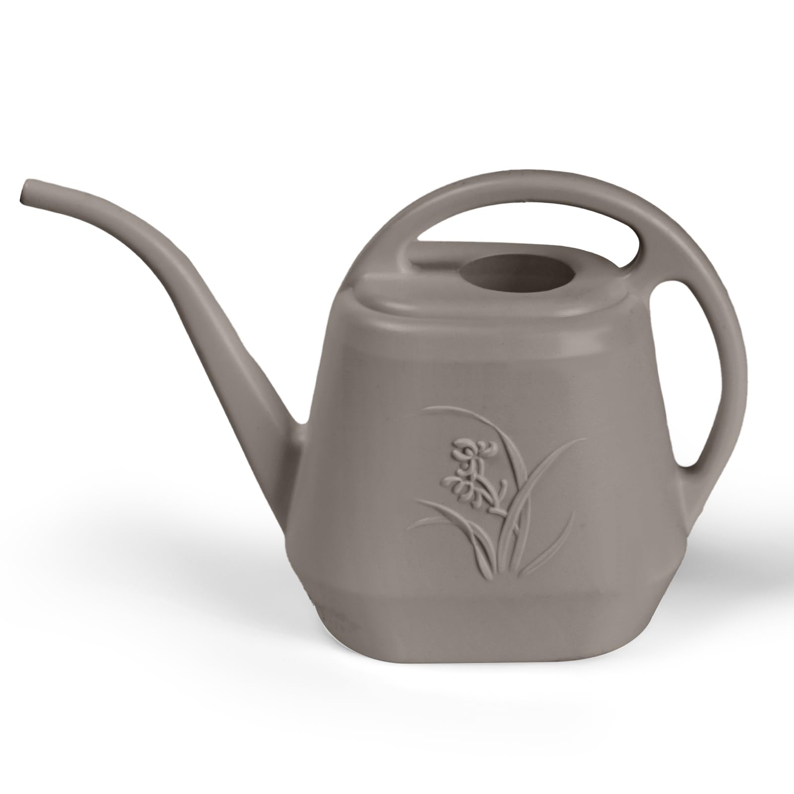 Plastic Watering Can - for Indoor and Outdoor Plant - 1/2 Gallon - Coffee Color