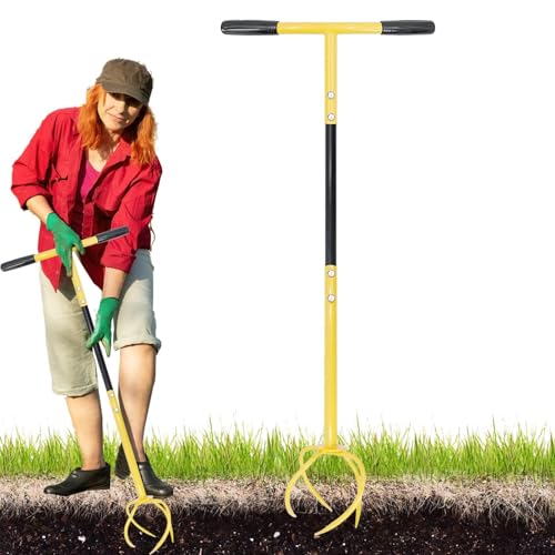 Herramienta de jardín para cultivador manual, Herramienta de garra de jardín,Herramientas manuales de jardinería desmontables Azada Herramienta de jardín - Cultivador rotativo Herramienta de jardín