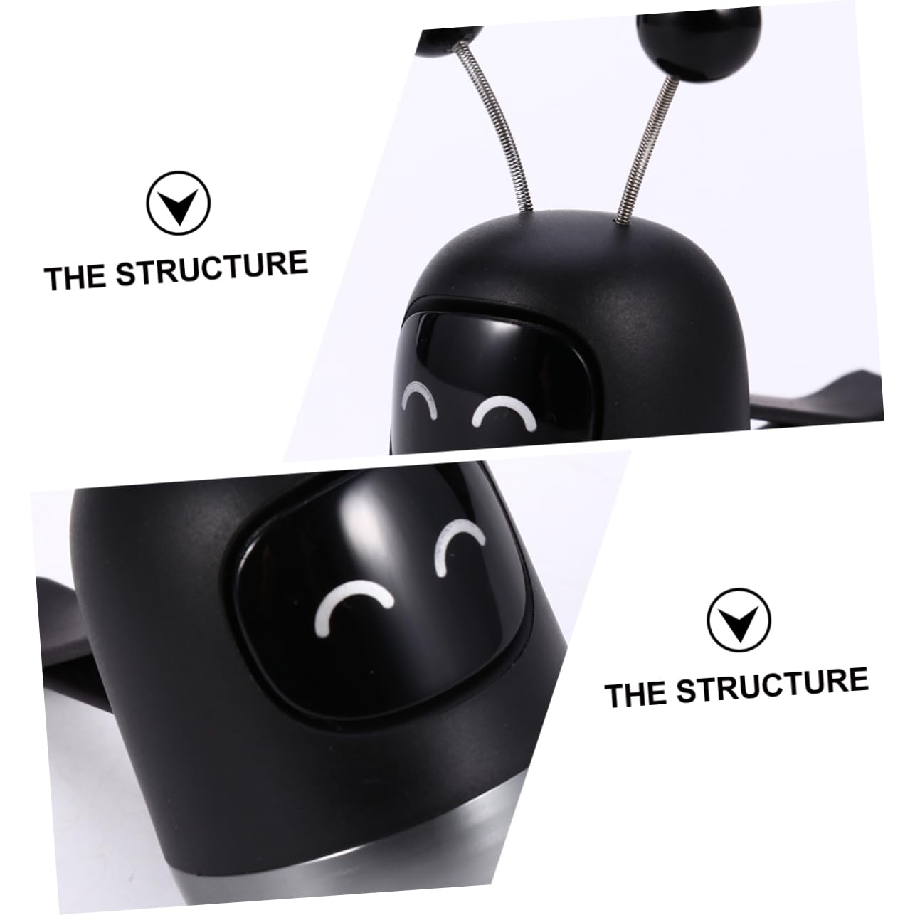 LIFKOME 3pezzi Diffusore Di Profumo Per Auto Forma Di Robot Clip Per Ventilazione Leggera e Salubre Include Ricariche Design Compatto e Funzionale Per Ogni Veicolo