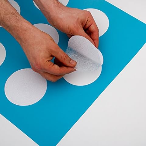 12x Große Anti Rutsch Sticker mit Gratis Klebeschablone für Badewanne und Dusche Cover