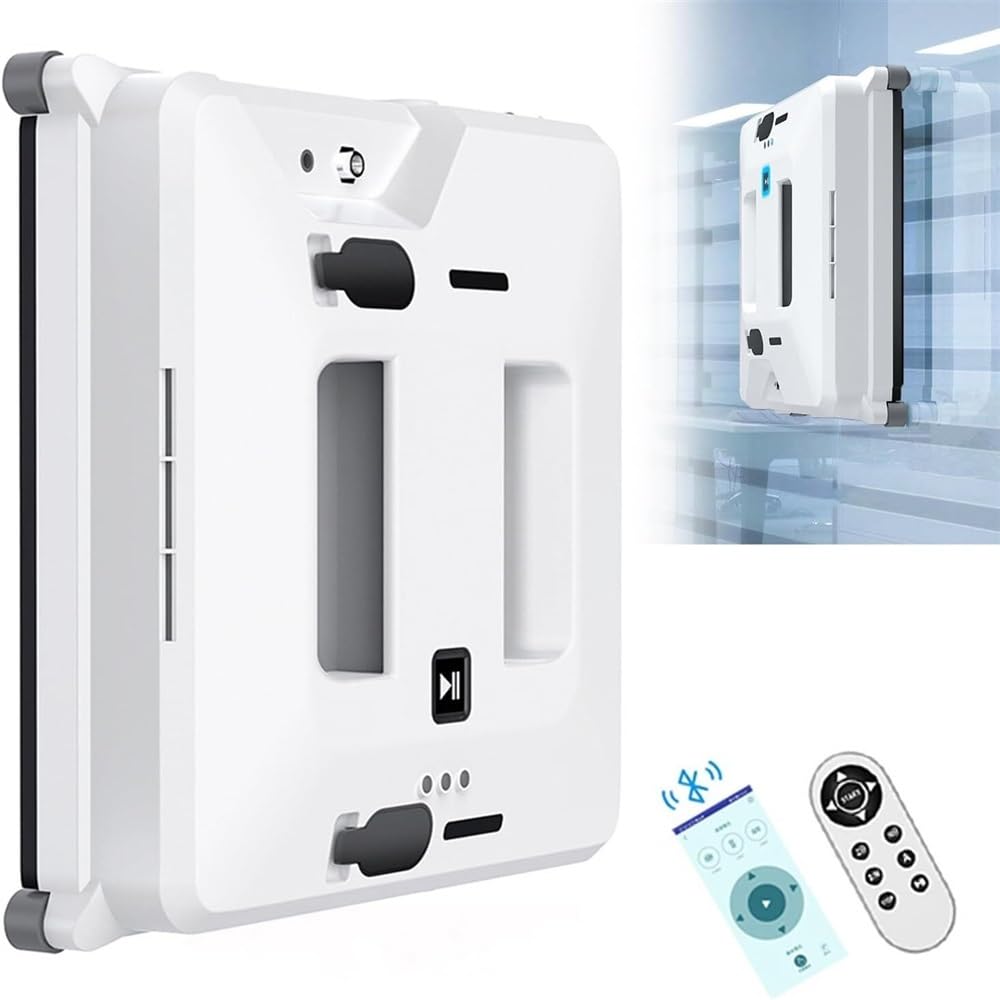 Robot nettoyeur de vitres intelligent 3000 Pa pour fenêtres et carrelages avec télécommande