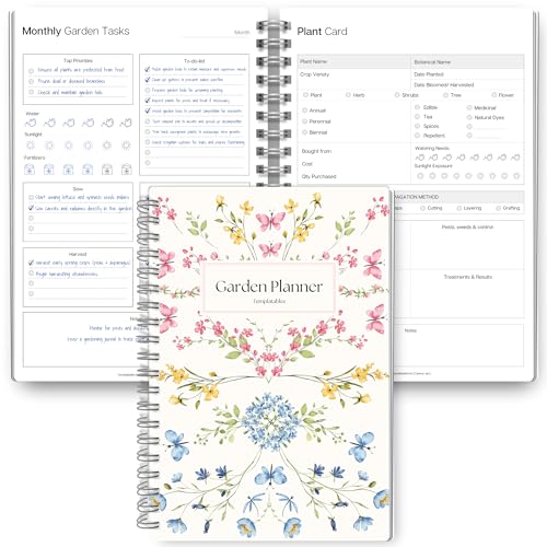 Gardening Planner & Plant Journal | Planting Calendar Plant Care Seed Starting Herb Notes Garden Planner (Botanical)