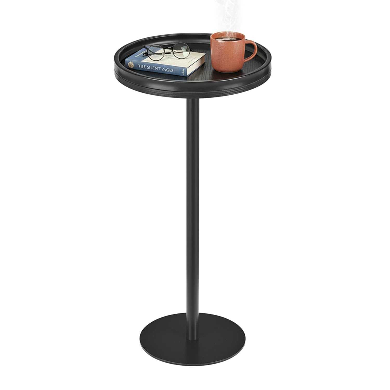 MARTINI ラウンドバーテーブル Amazon.com: ZEXVIDA Black Industrial Martini Table,Round Drink
