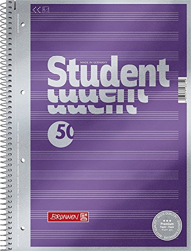 5X BRUNNEN Collegeblock A4 Noten Premium