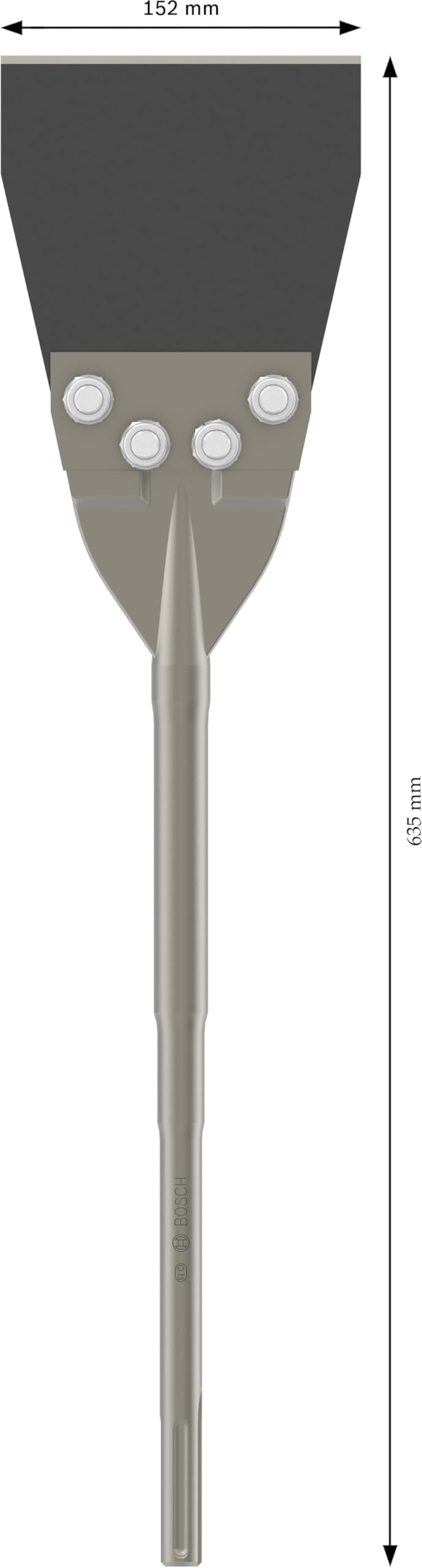 Bosch 1x PRO SDS max Floor Scraper (pour Carrelage, Carrelage, Ø mm, Professional Accessoire Marteau burineur, Brise-béton)