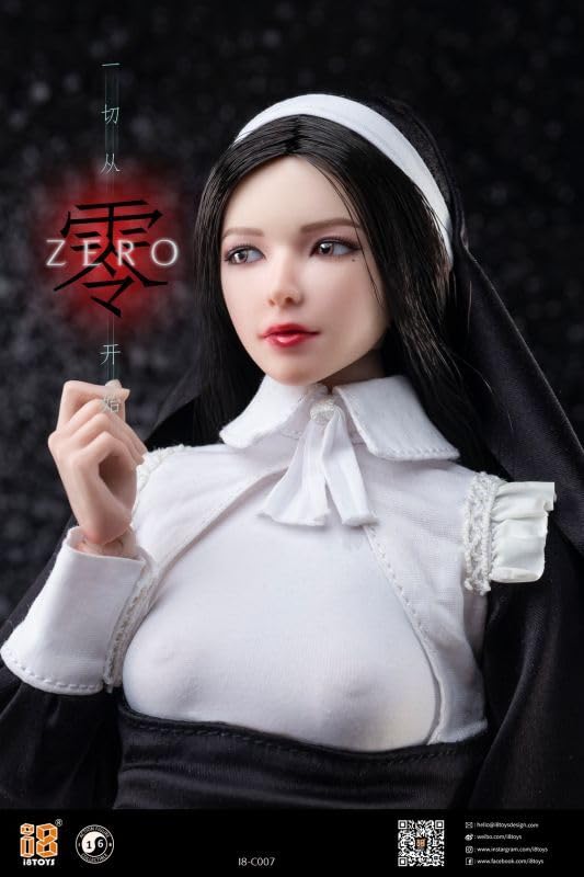 I8 TOYS 1/6 シスター 零 ヘッド&amp;コスチューム セット 修道女 Amazon | i8TOYS 1/6 ヘッド ＆ コスチューム セット I8-C007