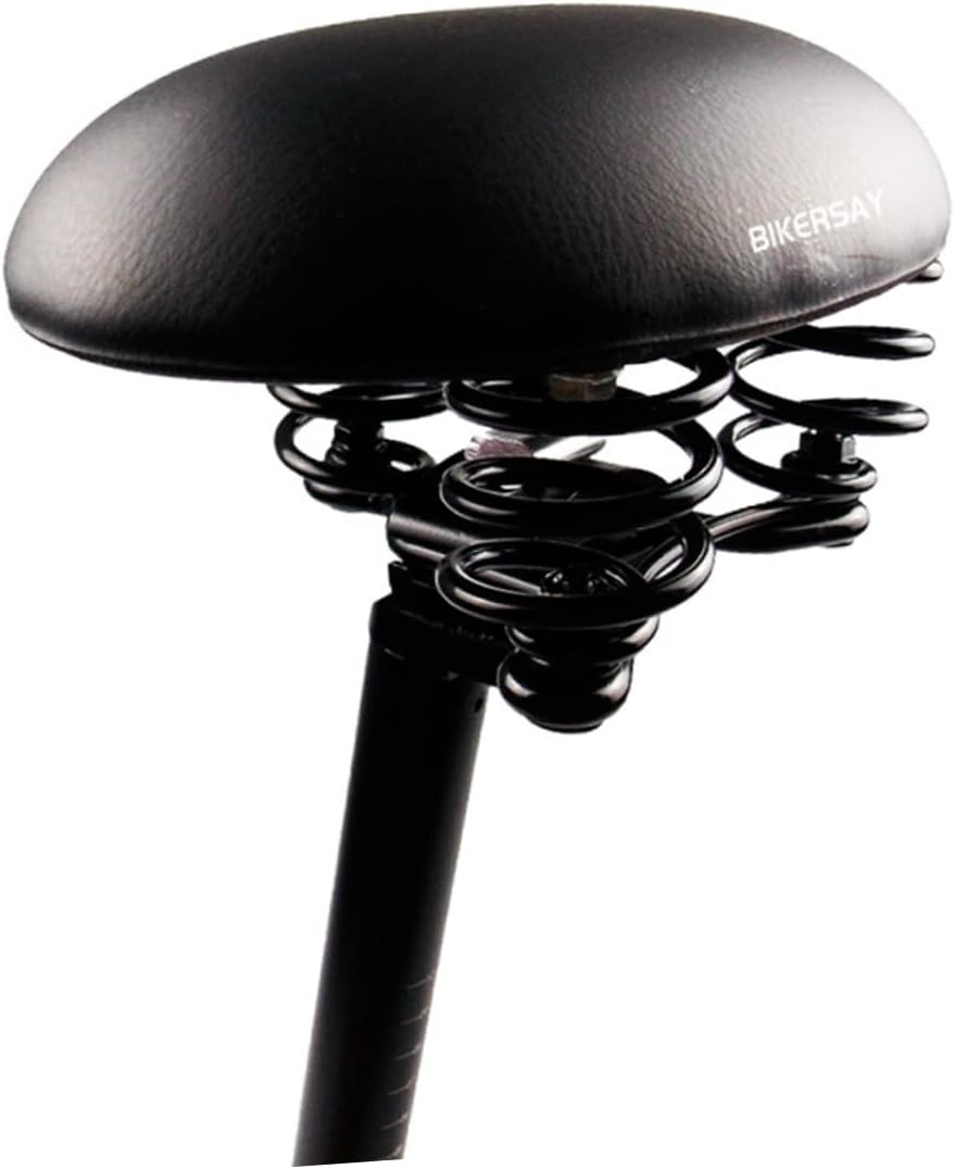VICASKY Noseless Bike Saddle with High Elastic Springs Shock Absorbent Cycling Cushion for Women Comfortable Wide Seat Pad Suitable for Mountain and Road Bikes