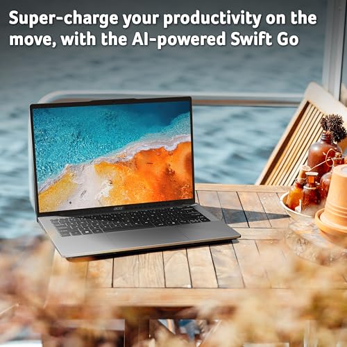 acer Swift Go 14 SFG14-63 Laptop - AMD Ryzen 7 8845HS, 16GB, 1TB SSD, Integrated Graphics, 14" 2.8K OLED, Windows 11, Iron - Image 2