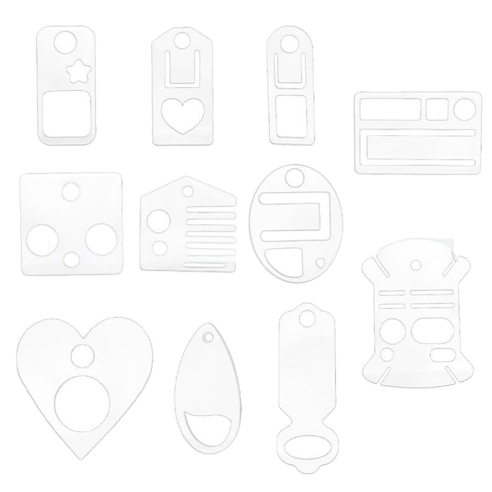 XIOANG 11Pcs Clear Stitching Thread Organiser Multifunctional Embroidery Floss Holder for Needlework Craft and Hand Sewing Multipurpose Sewing Planner