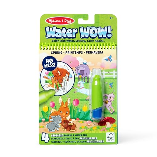 Melissa & Doug On The Go Water Wow! Spring Reusable Coloring Book Toy