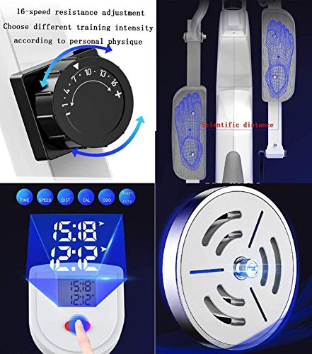 Image of Elliptical Machine 3-in-1 Magnetic Cross Trainer Rotary Treadmill Space Walk Portable Small Ultra-Quiet Home Gym Fitness Equipment