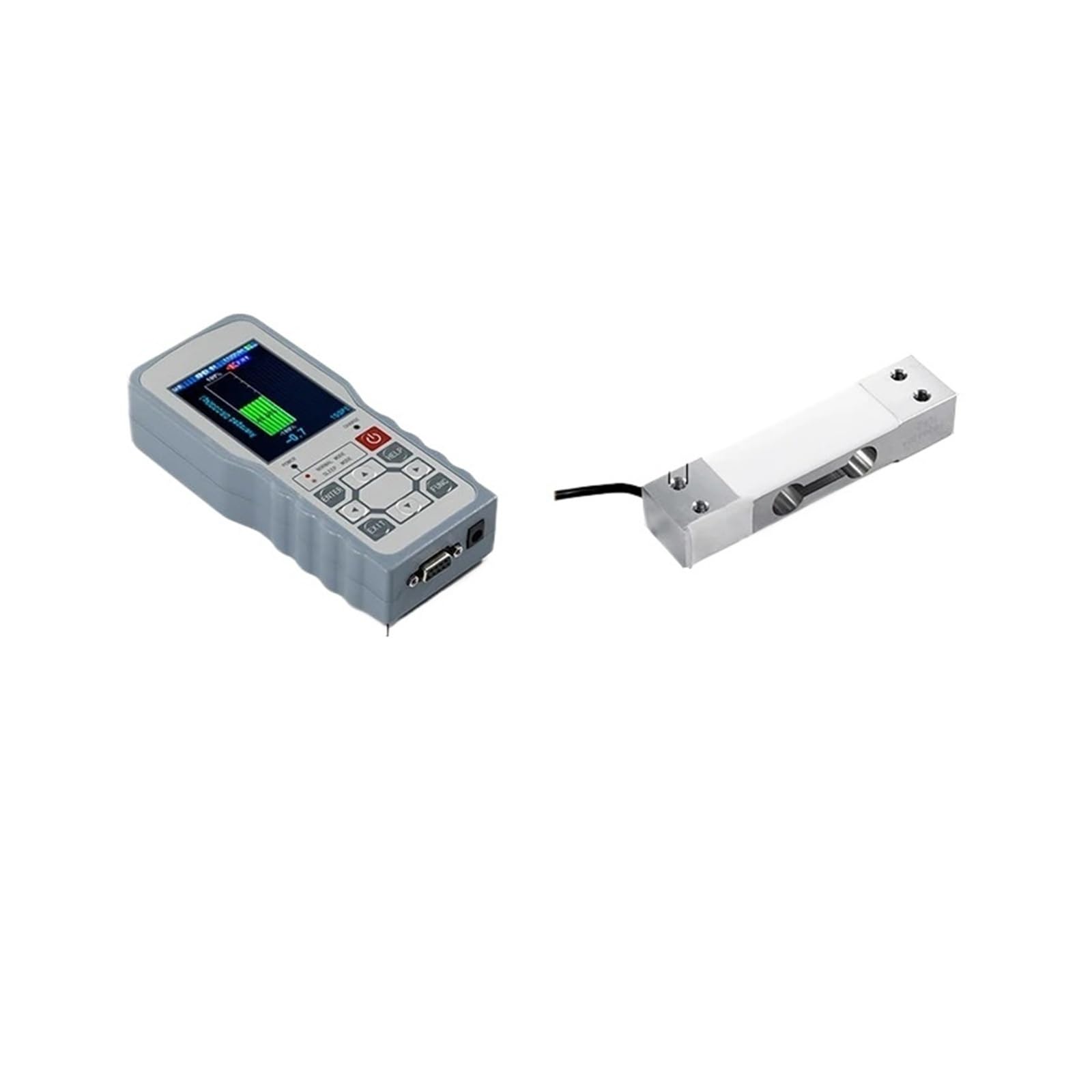 Sensor de presión de peso | Instrumento portátil+Compresión de prueba, carga con amplificador transmisor de pantalla Célula de carga 6kg(6kg)