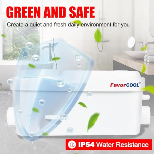 Image of 300W Macerator Pump, Sink Sewerage Pump 5100 L /h Flow, 22 ft /6.7 m Head, Sewage Pump for Basement, Kitchen, Sink, Shower, Bathtub, Laundry Waste Water Disposal Upflush Machine