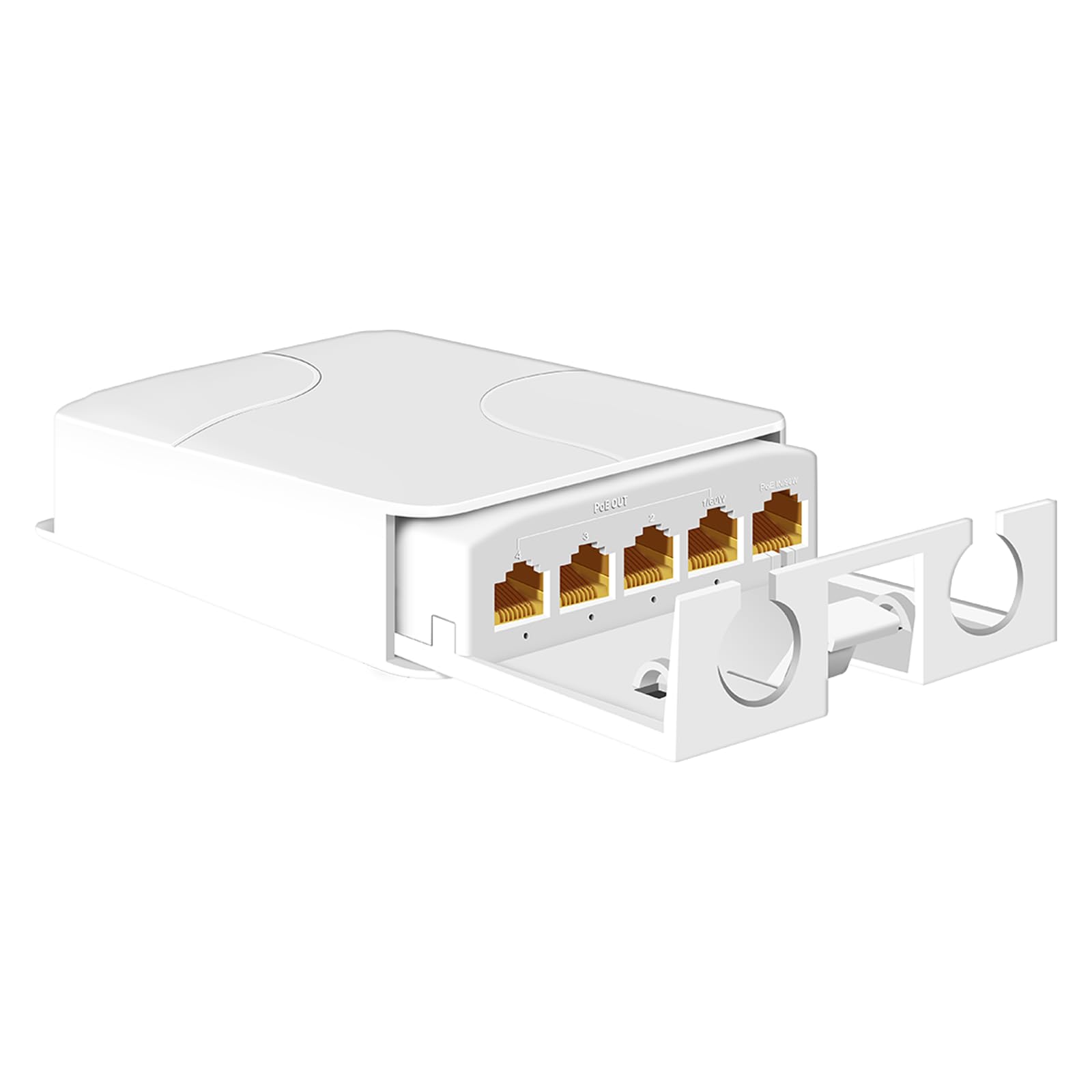 Outdoor Waterproof PoE Gigabit Extender, 1 in 4 Out PoE Repeater with 1000Mbps, Power in 90W and Power Out 90W-IEEE802.3af/at Extend Additional 100m(330ft), Plug & Play-picture-21